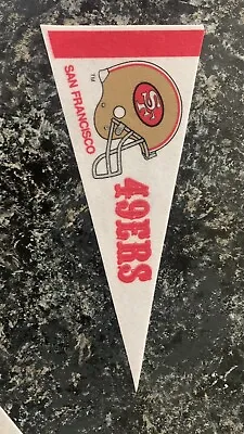 San Francisco 49ers 4x9 Mini Pennant Banner Rare Vintage Design • $2.79