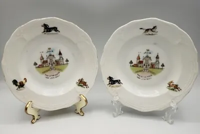 Pair Of 6  Nursery Rhyme Porcelain Plates  The House That Jack Built  Germany • $19