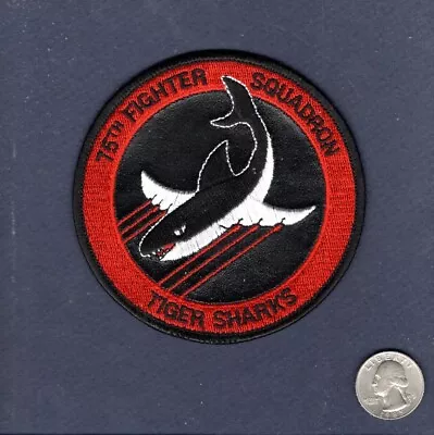 Original 75th FS TIGER SHARKS A-10 Thunderbolt USAF Squadron Patch • $9.99