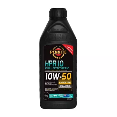 Penrite HPR 10 10W50 Full Synthetic Engine Oil 1L HPR10001 • $23.75