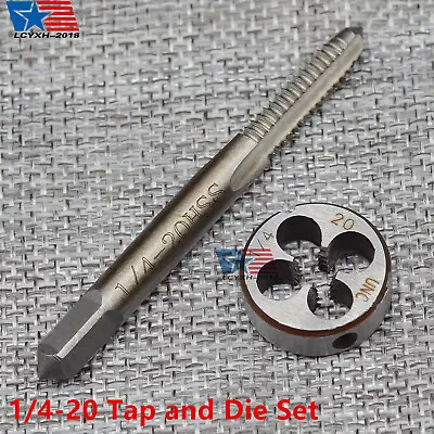 NEW  1/4 -20 UNEF HSS Thread Tap & Die Set Right Hand USA • $11.04