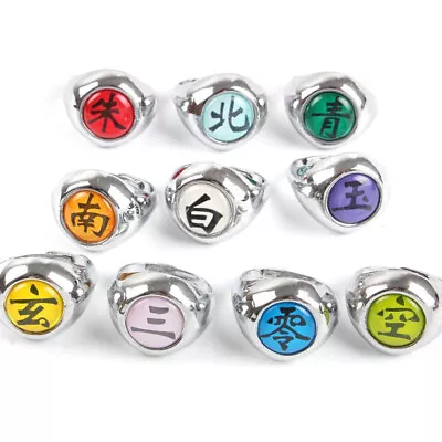 Naruto Akatsuki Ring - Itachi Pain Deidara Sasori Ring Cosplay Anime • £4.50