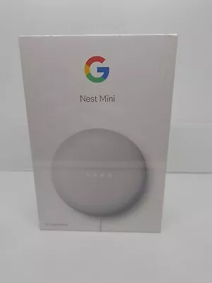 GOOGLE NEST MINI SMART SPEAKER (2ND GEN) Brand New + Sealed Chalk Colour GA00638 • $67.45