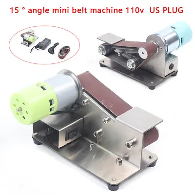 Mini Electric Belt Sander Multifunctional Grinder DIY Polishing Grinding Machine • $35.16