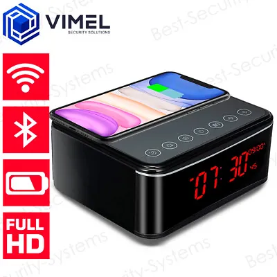 $255 • Buy WIFI Security Alarm Clock Camera Wireless Charging Station 