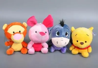 Winnie The Pooh&Friends Tiger Eeyore Piglet Cute Plush Toys Pooh Bear 18cm • $26.99
