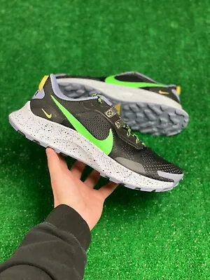 Nike Pegasus Trail 3 Low Mens Running Shoes Black Green DA8697-004 NEW Multi Sz • $75