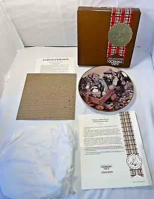 Gorham Hunny Munny Collector Plate T.M.T. 88BP-3 Limited Edition Orig Box 1988 • £14.24