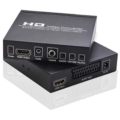 Scart/HDMI To HDMI 720P/1080P HD Video Converter Adapter For PS2 PS3 GameConsole • $35.14