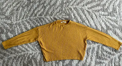 Girls H&M Mustard Slightly Cropped Top Age 10-12 Years • £0.99