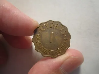 1944 Cyprus 1 Piastre • $3