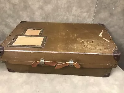 VINTAGE MILITARY SHIPPING BOX CONTAINER 21 X 11 X 6.5” • $29.99