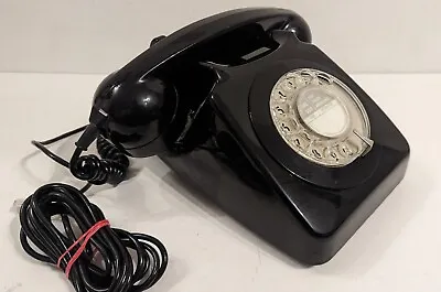 Vintage GPO 746F Rotary Dial Black Telephone Orig. 1970's Working  • £42.99