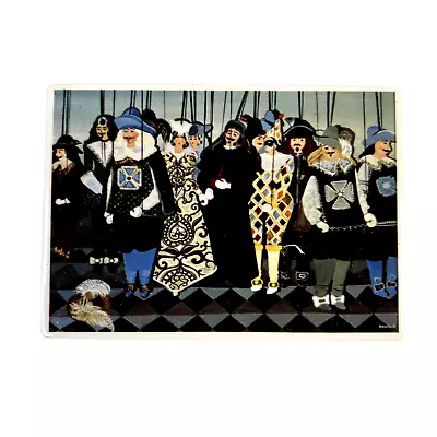 Villeroy & Boch Vilbo Card PUPPETS Unused 4 X 6 Porcelain Postcard    W. Germany • $19.49