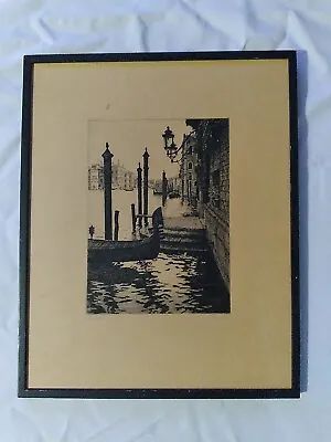 Art Etching Of Venezia/Venice Italy By Laurenzi  • $74.99