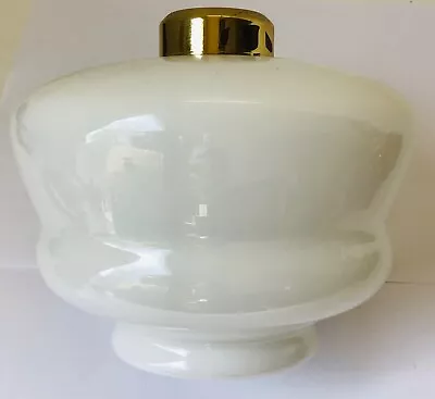 Vintage Milk Glass No. 2 Oil Lamp Font Hanging Library Oil Lamp Wall Bracket • $10