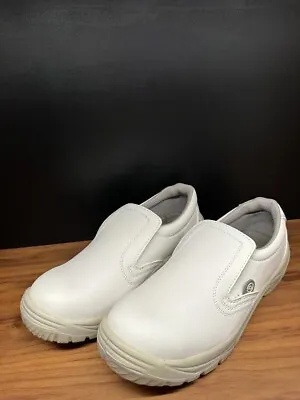 Mens 8 Toffeln S2 Safety Work Shoes Anti Slip Clogs Steel Toe Cap White • £20