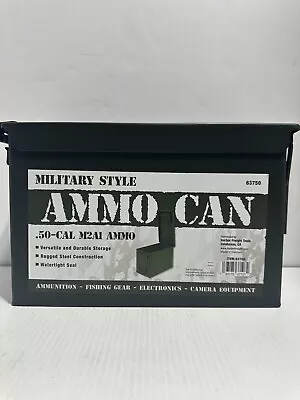 Military AMMO CAN 50 CALIBER 5.56mm M2A1 50CAL METAL AMMO CAN BOX VGC • $19.99