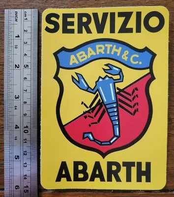 Car Sticker - Abarth Servizio - Set Of 2 - 150m Height | Toolbox Outdoor • $9.50