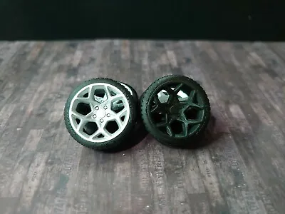 1/24 Set Ford Wheels Tires Brake Discs For Diorama Or Diecast UNPAINTED Cosworth • £8