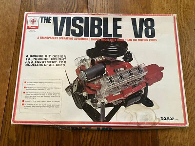 $160 • Buy Vintage Deadstock VISIBLE V8 ENGINE MODEL KIT By Renwal Copyright 1960 Complete