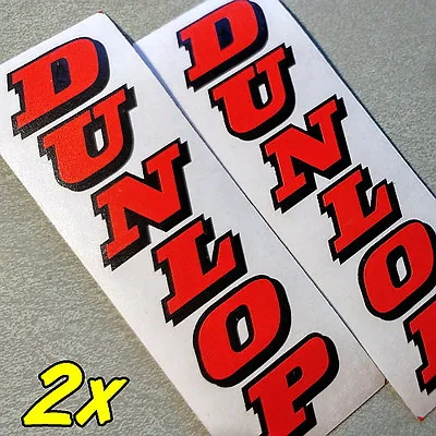 Dunlop Neon RED Fork Decals Moto Gp Racing Zx 7 6 R 1 3 GSXR 636 600 Stickers • $5.99