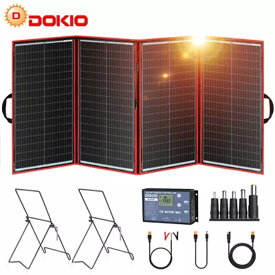 300w 12v Portable Foldable Solar Panel Kit For Camping/Caravan/Power Station • £207.99