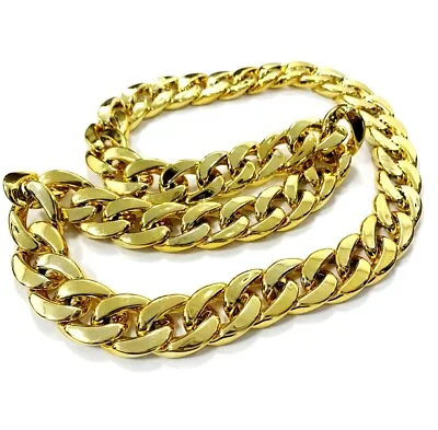 Chunky Gold Chain Necklace Blind Gangster Hip Hop Fancy Dress Costume Rapper UK • £4.99