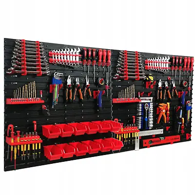 £8.99 • Buy Wall Mount Storage Board Organier Boxes Garage Diy Bin Panel Rack Build Your Own