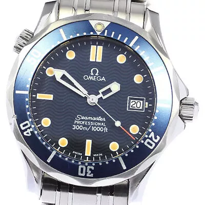 OMEGA Seamaster300 Professional 2561.80 Date Navy Dial Quartz Boy's Watch_799933 • $2173.77