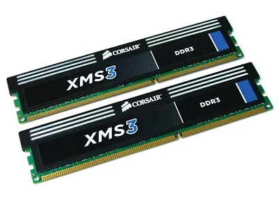 Corsair XMS3 CMX8GX3M2A1333C9 8GB (2x4GB Kit) 1333MHz PC3-10600 DDR3 RAM Memory • £15.76