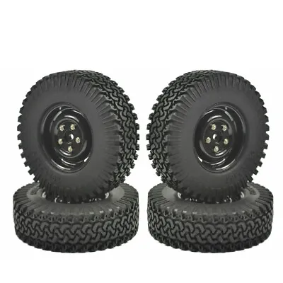 4x Rock Crawler Tires 98MM & Wheel Rim 1.9  Inch Hex 12mm For 1/10 Scale RC Car • $18.99