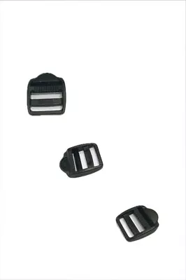 33mm Black Plastic Ladder Lock Rucksack Type Buckles • £3.49