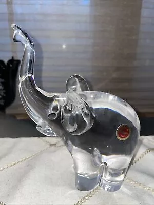 Murano Glass Elephant Trunk Raised Vintage Italy • $30