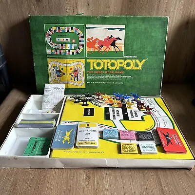 £17.99 • Buy Vintage Waddingtons Totopoly Horse Racing Game 1972 - Complete