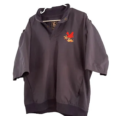 GEAR FOR SPORTS Coach's Jacket M Men Blue Umpire Shirt Bird Embroidered Cardinal • $22.29