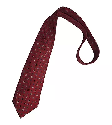 E. MARINELLA Red Floral Silk LUXURY Tie HANDMADE ITALY • $120.66