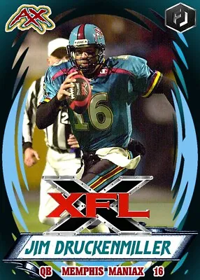 Aceo Jim Druckenmiller Memphis Maniax Custom Hand Made Card Xfl • $7.95