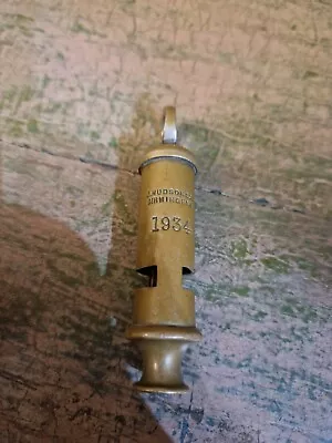 £34 • Buy Original Whistle J.Hudson & Co 1934 Police / British Army Whistle, Rare Date