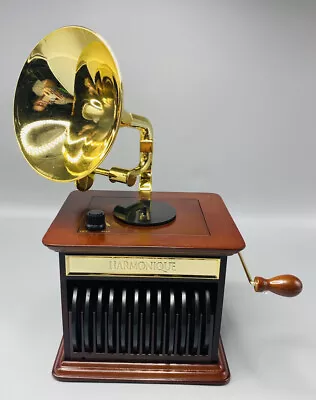 Mr. Christmas Harmonique Gramophone Retired Musical 12 Disc Record Player In Box • $80.29