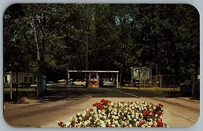 Vintage Postcard~ Linwood Park Entrance~ Vermillion OH~ 1966 Vermillion Cancel • $6.95