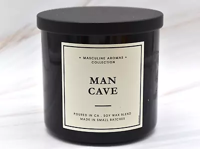 LEOBEN CO Masculine Aromas Collection Man Cave 2-Wick Soy Wax Blend Candle • $34.98