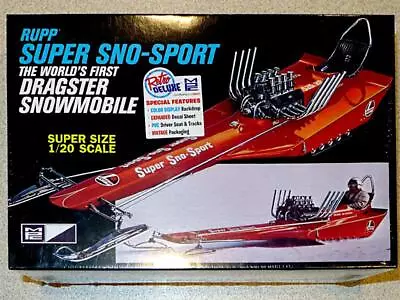 Mpc Super Size 1/20 Rupp Super Sno-sport Dragster Snowmobile Kit# Mpc961/12(nib) • $10