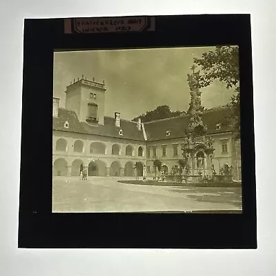 Antique Magic Lantern Slide Heiligenkreuz Abbey Germany • £15