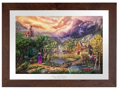 NIB Thomas Kinkade Evil Queen Maleficent - Disney Framed Print 22 X 28 In • $200