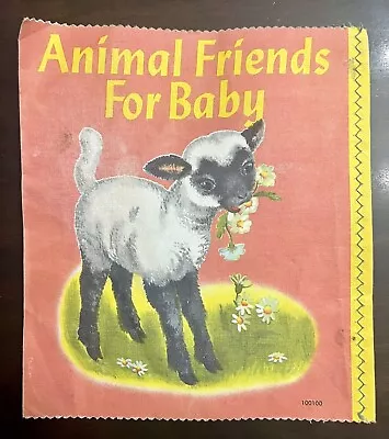 ANIMAL FRIENDS FOR BABY McLoughlin Bros Cloth Book • $18