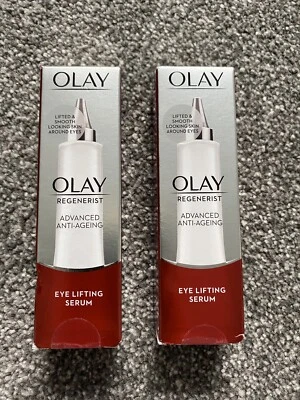 £14.99 • Buy 2x Olay Regenerist Anti-Wrinkle Eye Lifting Serum For Fine Lines, 15ml