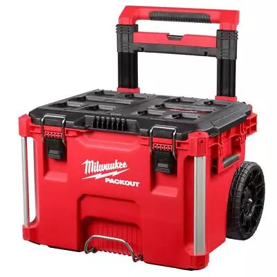 Milwaukee PACKOUT Modular Rolling Tool Box 22.1  X 18.6  Lockable Padded Handle • $154.30