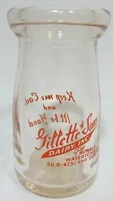 Gillette Sons Dairy Milk Bottle Watertown N.Y. Jefferson County E 62 Collectible • $34.99
