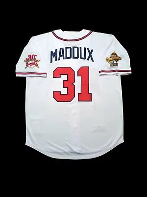 Greg Maddux Jersey Atlanta Braves 1995 World Series Throwback Stitched NEW SALE! • $81.97